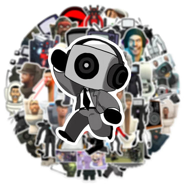 10/30/50PCS Skibidi Toilet Game Cartoon Stickers Graffiti Decals DIY Decoration Laptop Skateboard Notebook Car Kids Sticker Toys (ONLINE ORDER ONLY)