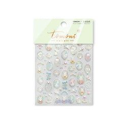 Flower Garland Lovely Bunny Rabbit Floral Wreath Bowknot Frame Spring Charm Heart 5D Adhesive Nail Art Stickers Manicure Decals (ONLINE ORDER ONLY)
