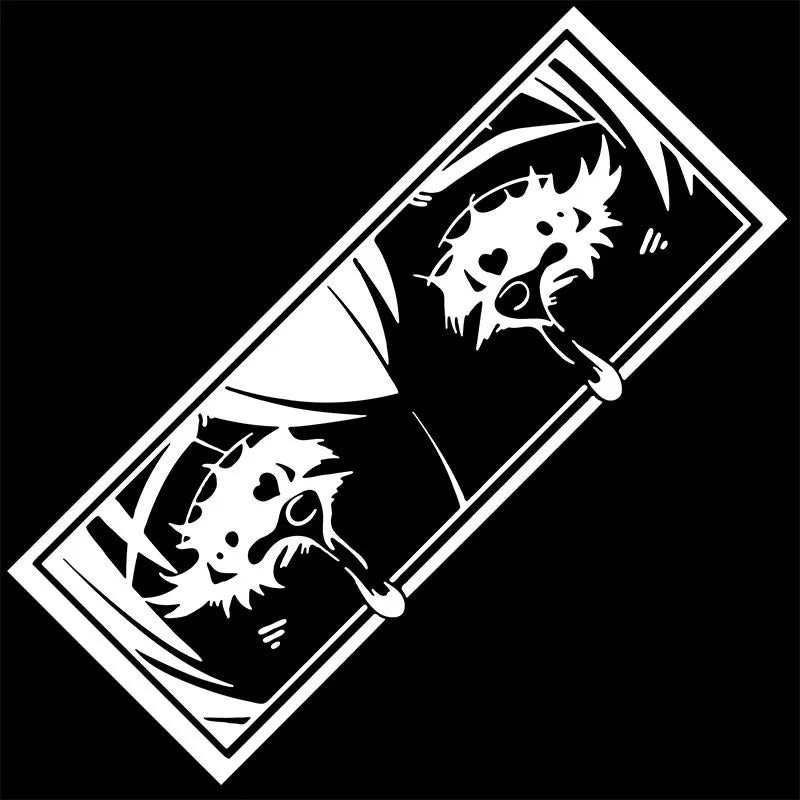 Sad Eyez JDM Car Sticker Window Decoration Anime Stickers External Accessories Die Cutting Waterproof Vinyl Decal (ONLINE ORDER ONLY)