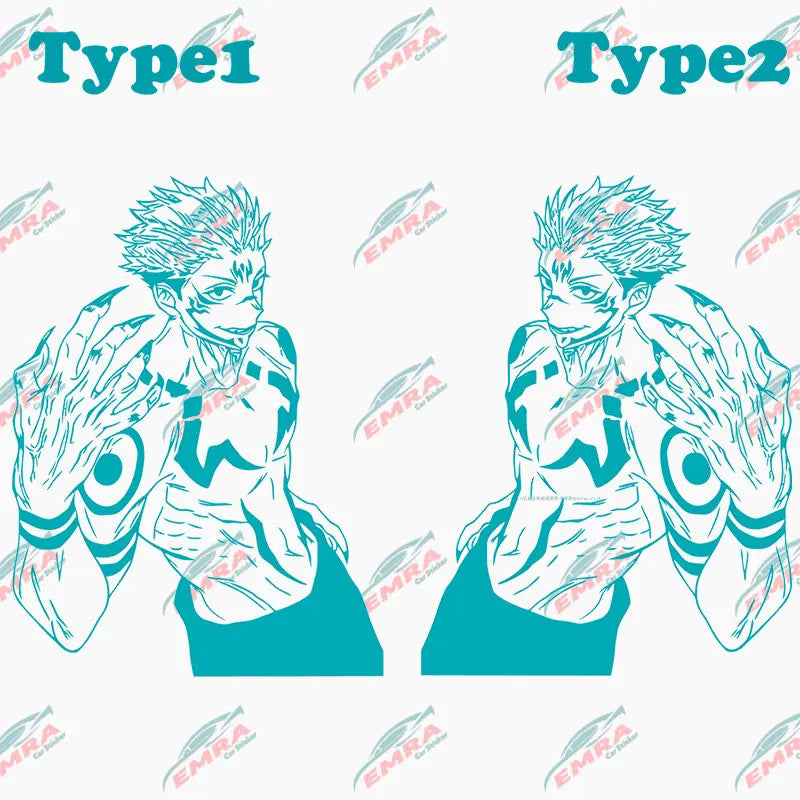 Anime Large Stickers For Car Sticker Handsome Boy Window Body Hood Decoration Die Cutting Waterproof Prevent PVC Vinyl Decals (ONLINE ORDER ONLY)