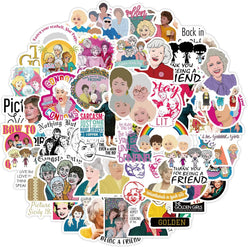10/50PCS Fashion Stay Golden Girl Stickers Graffiti Waterproof DIY Snowboard Helmet Laptop Car Styling Vinyl Sticker Decal Gift (Online Order Only)