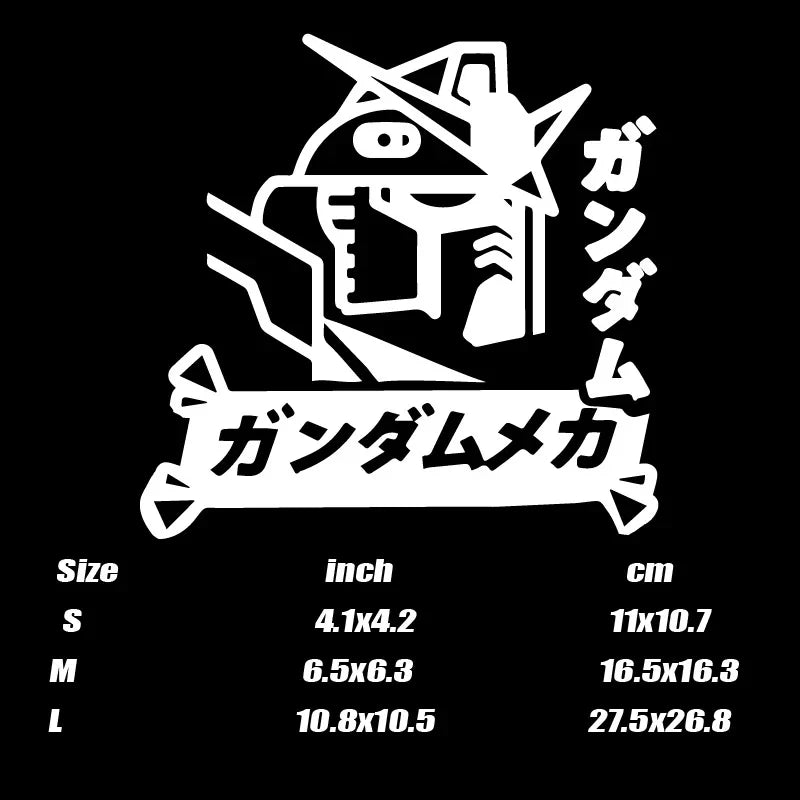 CARTOON Japanese robot Gunda Stickers,for cartoon lover,High quality sticker for cars trucks motorcycles &laptops! (ONLINE ORDER ONLY)