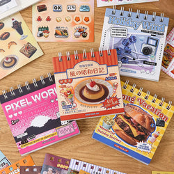 45 Sheets 4 Various Styles of Sticker Books Cute Cut Film Sticker Journal Handbook Scrapbooking Kawaii Decoration Sticker Gift (ONLINE ORDER ONLY)