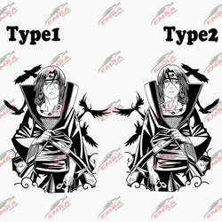 Japanese Anime Sticker For Car Stickers External Accessories Cartoon Racing Style Decorative Side Hood PVC Vinyl Decals (ONLINE ORDER ONLY)
