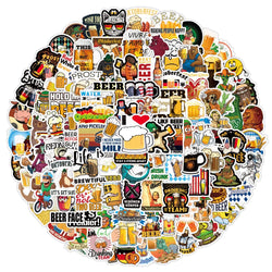 Oktoberfest Beer Cartoon Stickers Pack - Laptop, Helmet, Cup, Phone Decals (Online Order Only)