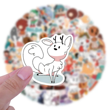 10/30/55/110PCS Hilda Stickers Funny Cartoon Stciekr Adventure Comics Decals Luggage Laptop Guitar Car Bike Skateboard Kids Toys (ONLINE ORDER ONLY)