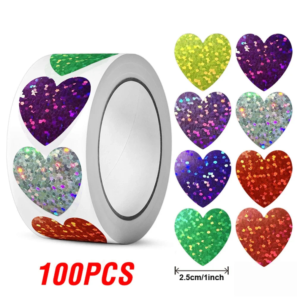 100-500pcs Color Star Sticker Birthday Wedding Gift Party Decor Seal Sticker Envelope Invitation Sticker Baking Label (ONLINE ORDER ONLY)