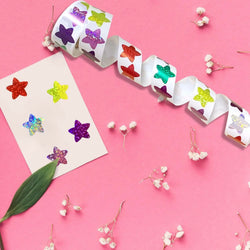 100-500PCS New Star Stickers Roll Small Packaging Pack Stickers Photocard Decor Heart Home Made Rolling Sticker TZ304 (ONLINE ORDER ONLY)