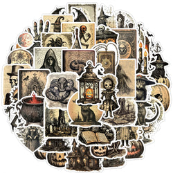 Horror Halloween Skull Stickers PVC Waterproof Skateboard Notebook Graffiti Toy (ONLINE ORDER ONLY)