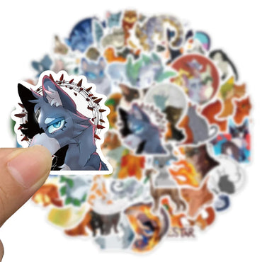 10/52pcs Cartoon Warriors Cats Stickers For Car Laptop Waterproof Decal Graffiti Sticker for Kids Toys Gifts 2023 (ONLINE ORDER ONLY)