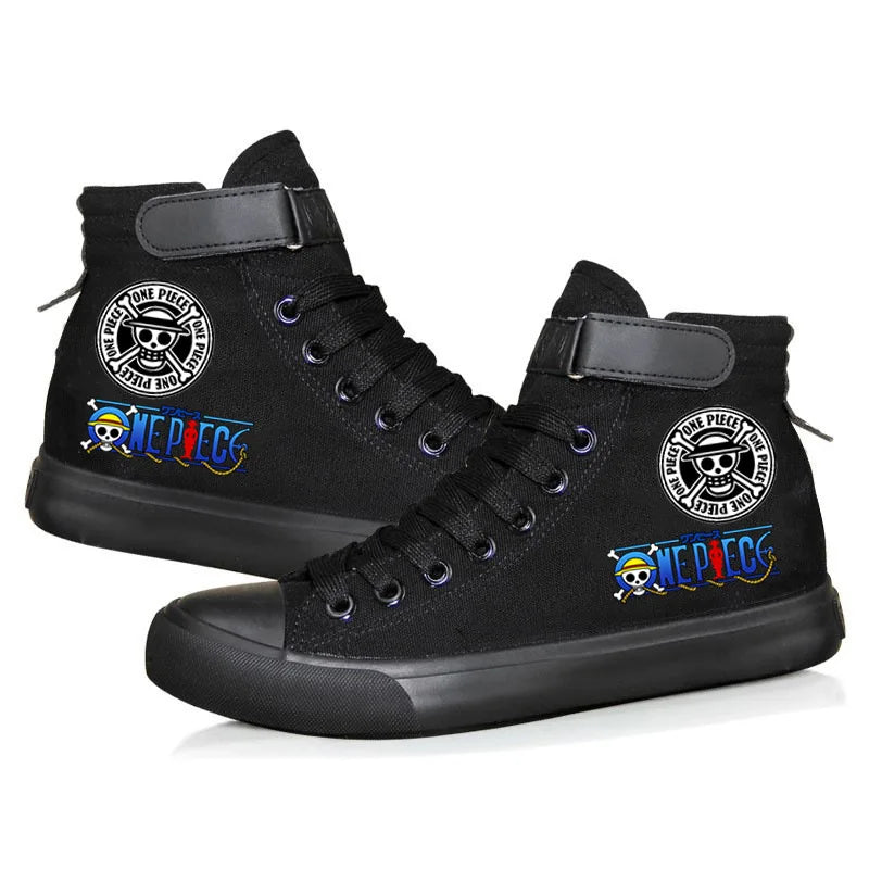 One Piece Luffy High Top Shoes: Autumn Winter Anime Sneakers (ONLINE ORDER ONLY)