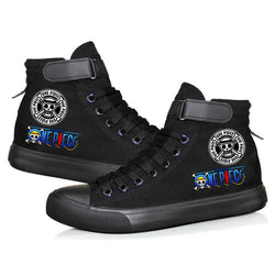 One Piece Luffy High Top Shoes: Autumn Winter Anime Sneakers (ONLINE ORDER ONLY)