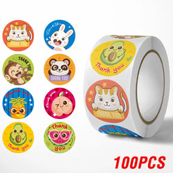 100-500pcs Cute Cartoon Animals Reward Stickers School Teacher Supplies Classic Toy Gift Sealing Decor Stationery Sticker (Online Order Only)
