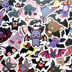 10PCS Halloween Cartoon Stickers Pack for Skateboard, Motorcycle, Suitcase, Phone, Laptop, Toys (Online Order Only)