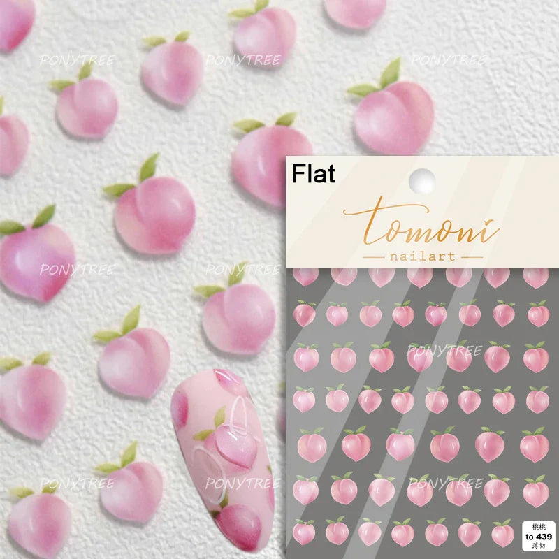 Carambola Grape Honey Peach Cherry Pineapple Pineapple Orange Apple Lemon Bromeliad Fruit Jelly Nail Art Sticker Manicure Decals (ONLINE ORDER ONLY)