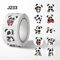50-500pcs 1Inch Cartoon Cute Panda Sticker Children Reward Sticker Birthday/holiday Party Gift Packaging Sealing Decor Lables (ONLINE ORDER ONLY)