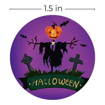 100-500PCS Halloween Pumpkin Bat Sealing Sticker Happy Halloween Sticker For Kids Party Baking Accessories Tools DIY (ONLINE ORDER ONLY)