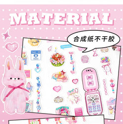 2Pcs/lot Girl Feelings Series Stickers Cute Sticker Scrapbooking Decorative Sticker Photo Album DIY Diary Stick Label Stationery (ONLINE ORDER ONLY)