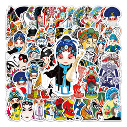 50Pcs Opera Cartoon Waterproof Vinyl Stickers for Skateboard Snowboard (Online Order Only)