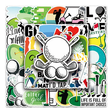 10/50Pcs Cartoon Golf Sport Graffiti Stickers Laptop Fridge DIY Guitar Luggage Phone Decals Sticker Kid Toy Gift (ONLINE ORDER ONLY)