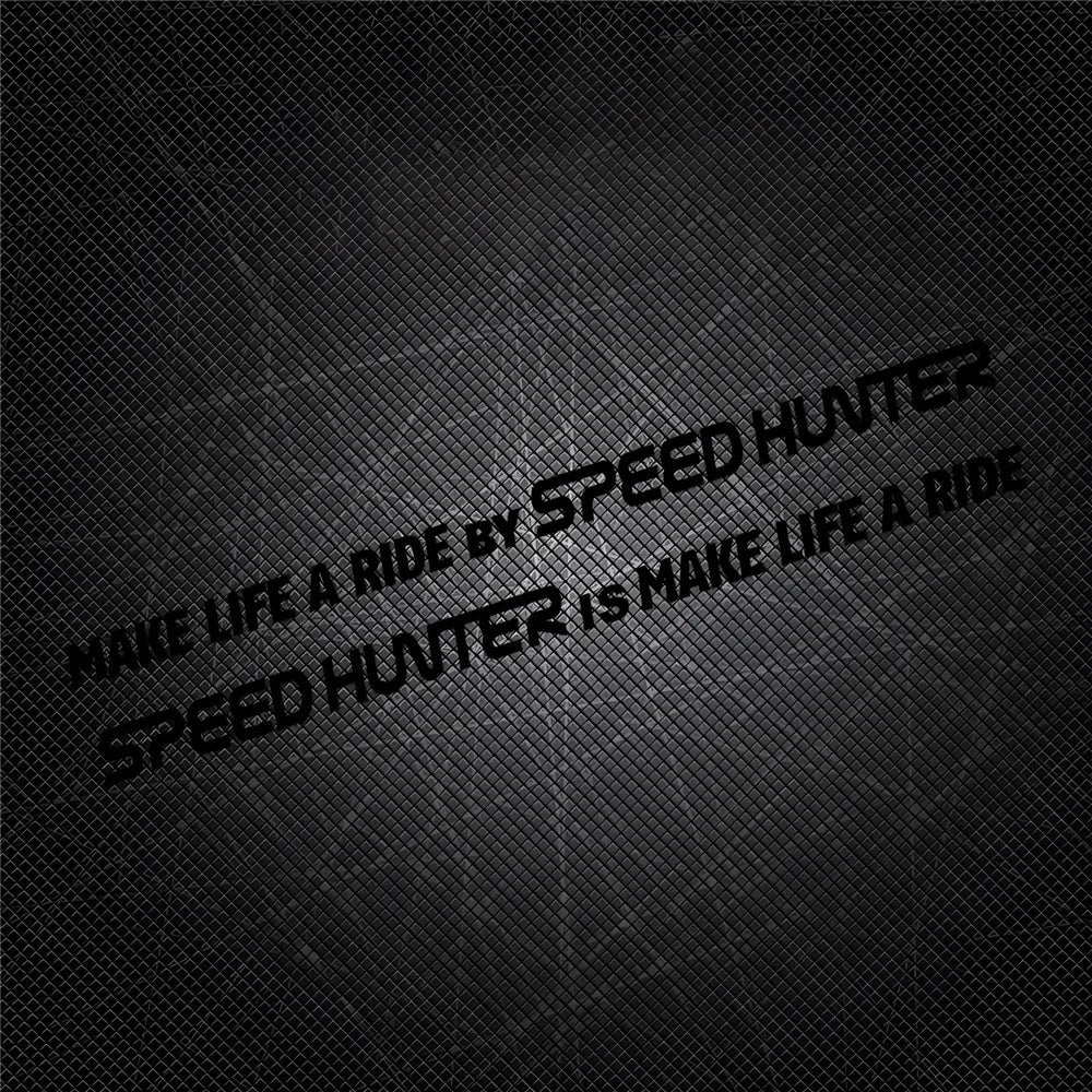 1 Pair Car Styling Stickers for Words Text Make Life A Ride By Speed Hunter Motorcycle Fender Modification Decal Applique Tape (ONLINE ORDER ONLY)