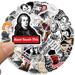 50pcs Funny Cartoon Meme Famous Person Celebrity Stickers For Luggage Laptop Guitar Phone Diary Waterproof Graffiti Vinyl Decals (Online Order Only)