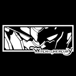 Anime Car Sticker For Notebook Sticker External Accessories Sport Decoration Window Bumper Mercury Witch PVC Vinyl Decals (ONLINE ORDER ONLY)