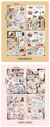 4 Sheets Ins Korean Magazine Planner Stickers Scrapbooking Journal Collage DIY Decoration Material Sticker Kawaii Stationery (Online Order Only)