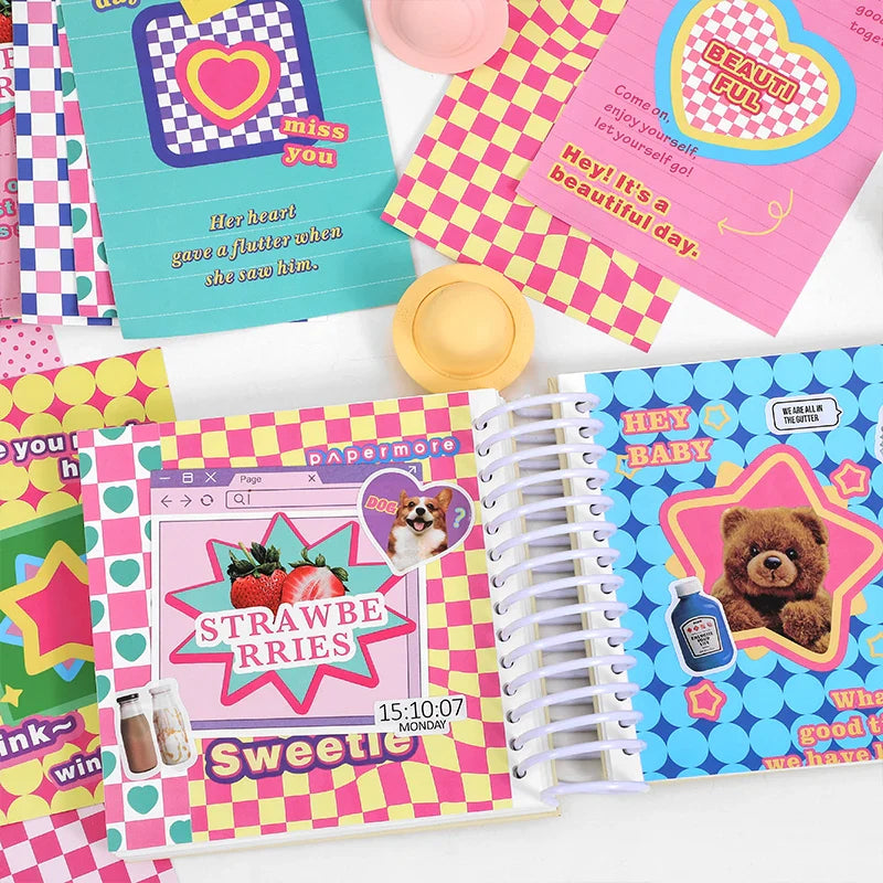 20 sheets Life Fantasy Series Scrapbooking Sticker Book Hand Account Background Decorative Sticker Label DIY Material Stationery (Online Order Only)