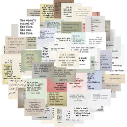 60pcs Retro Quotes Graffiti Stickers For Laptop Luggage Skateboard Phone Sticker Kids Toys Aesthetic Cartoon Decals (Online Order Only)