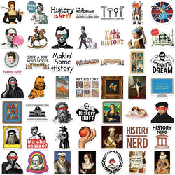 10/30/50PCS Funny History Character Sticky PVC Sticker Aesthetic DIY Decoration Scrapbooking Hand Accounting Supplies for Kids (ONLINE ORDER ONLY)