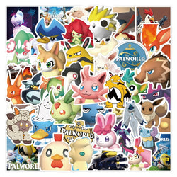 55pcs Palworld Game Stickers for Laptop, Phone, Suitcase, Water Bottle, Stationery, Refrigerator (ONLINE ORDER ONLY)