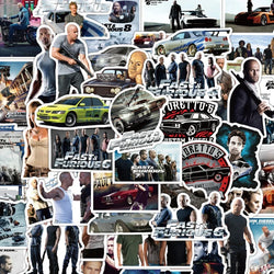 Fast and Furious Stickers Pack for Suitcase, Water Bottle, Phone, Laptop, Car, Scooter, Fridge (Online Order Only)