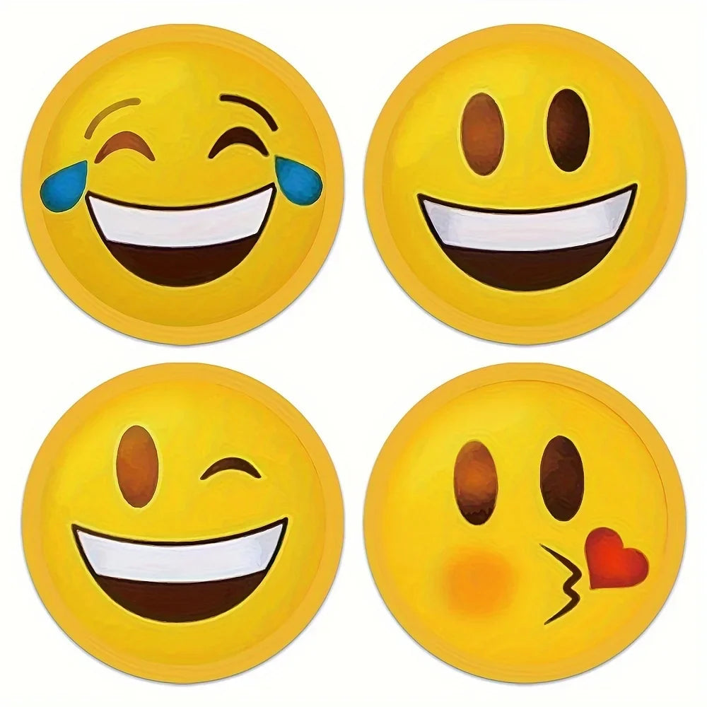 500pcs/roll Cartoon Funny Face Expression Reward Stickers, DlY Decoration Label  For Game Gift Envelope Self Adhesive Stickers (ONLINE ORDER ONLY)