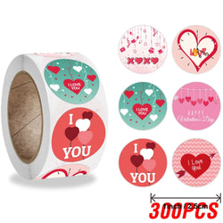 100-500pcs 1inch Red Heart Stickers for Valentine's Day New Baking Packaging Sticker Envelope Seals Love Decorative Stickers (ONLINE ORDER ONLY)