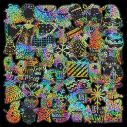 Holographic Laser Stickers: Laptop, Phone, Fridge, Suitcase Decor (10/30/50/100pcs) (ONLINE ORDER ONLY)