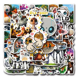 54pcs Wild Robot Stickers for Luggage, Water Bottles, Phones, Laptops, Scooters, Refrigerators (ONLINE ORDER ONLY)