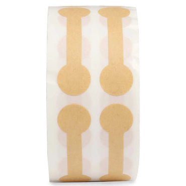 1 Rolls  500Pcs Jewelry Price Decoration Natural kraft Paper Handmade Sticker Labels Date Stickers (ONLINE ORDER ONLY)