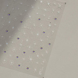 Gold Silver Star Laser Pink Colorful Glitter Starlight Sparkle Rhinestones Relief Nail Art Decorations Stickers Manicure Decals (ONLINE ORDER ONLY)