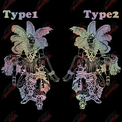 Aztec Man Women Stickers For Car Stickers External Accessories Hood Decoration Die Cutting Waterproof Prevent PVC Vinyl Decal (ONLINE ORDER ONLY)