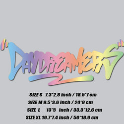 "DAY DREAMERS"DECAL,creative&fashion text for you good look car,high quality for car trucks motorcycles &laptops (ONLINE ORDER ONLY)