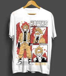 Wing Hero Hawks T-Shirt: Keigo Takami Anime Manga Tee (ONLINE ORDER ONLY)