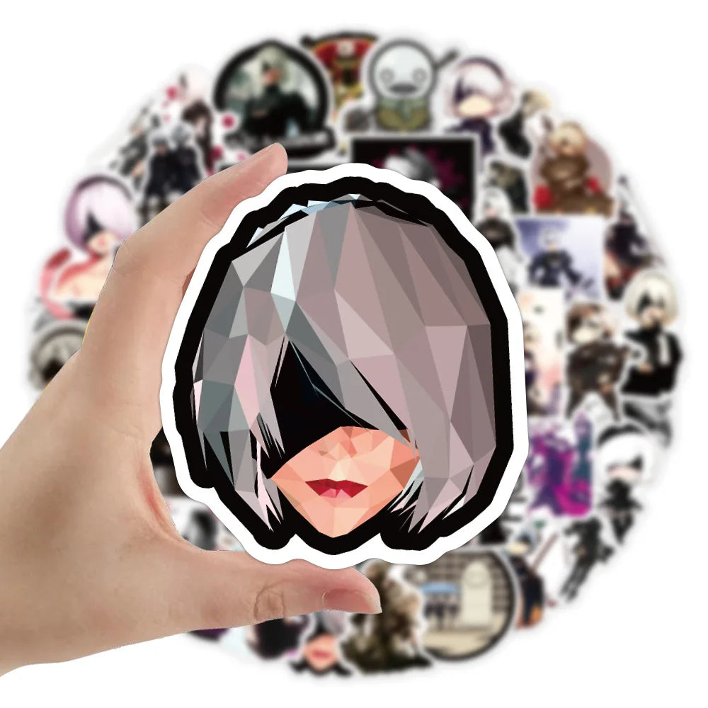 10/30/50PCS Anime NieR Automata Game Graffiti Stickers Decals Waterproof Phone Motorcycle Bike Bumper Sticker DIY Toys For Kids (ONLINE ORDER ONLY)