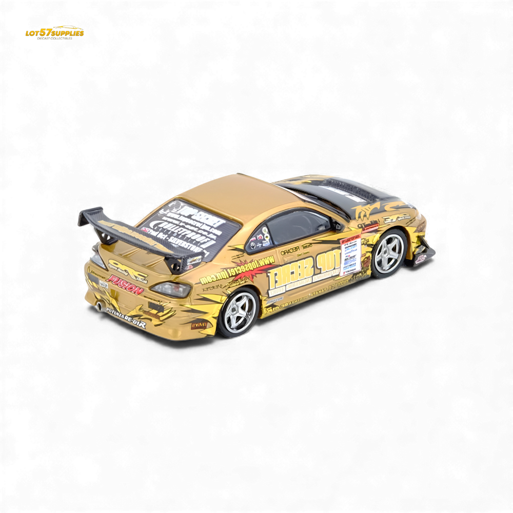 (Pre-Order) INNO64 TOP SECRET Silvia S15 D1GP Champion 2004 - Gold 1:64 (ONLINE ORDER ONLY)
