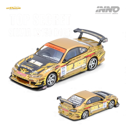 (Pre-Order) INNO64 TOP SECRET Silvia S15 D1GP Champion 2004 - Gold 1:64 (ONLINE ORDER ONLY)
