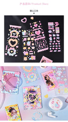 4pcs/set Sweet Cool Bear Call Series Scrapbooking Sticker Korean ins Hand Account Idol Card DIY Deco Material Sticker Stationery (ONLINE ORDER ONLY)