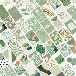 50pcs Green Journal Stickers Aesthetic DIY Decoration Diary Stationery (ONLINE ORDER ONLY)