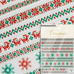 Winter Dreamy Hot Stamping Romantic White Pink Snowflakes Hexagon 3D Self Adhesive Nail Art Stickers Christmas Manicure Decals (ONLINE ORDER ONLY)