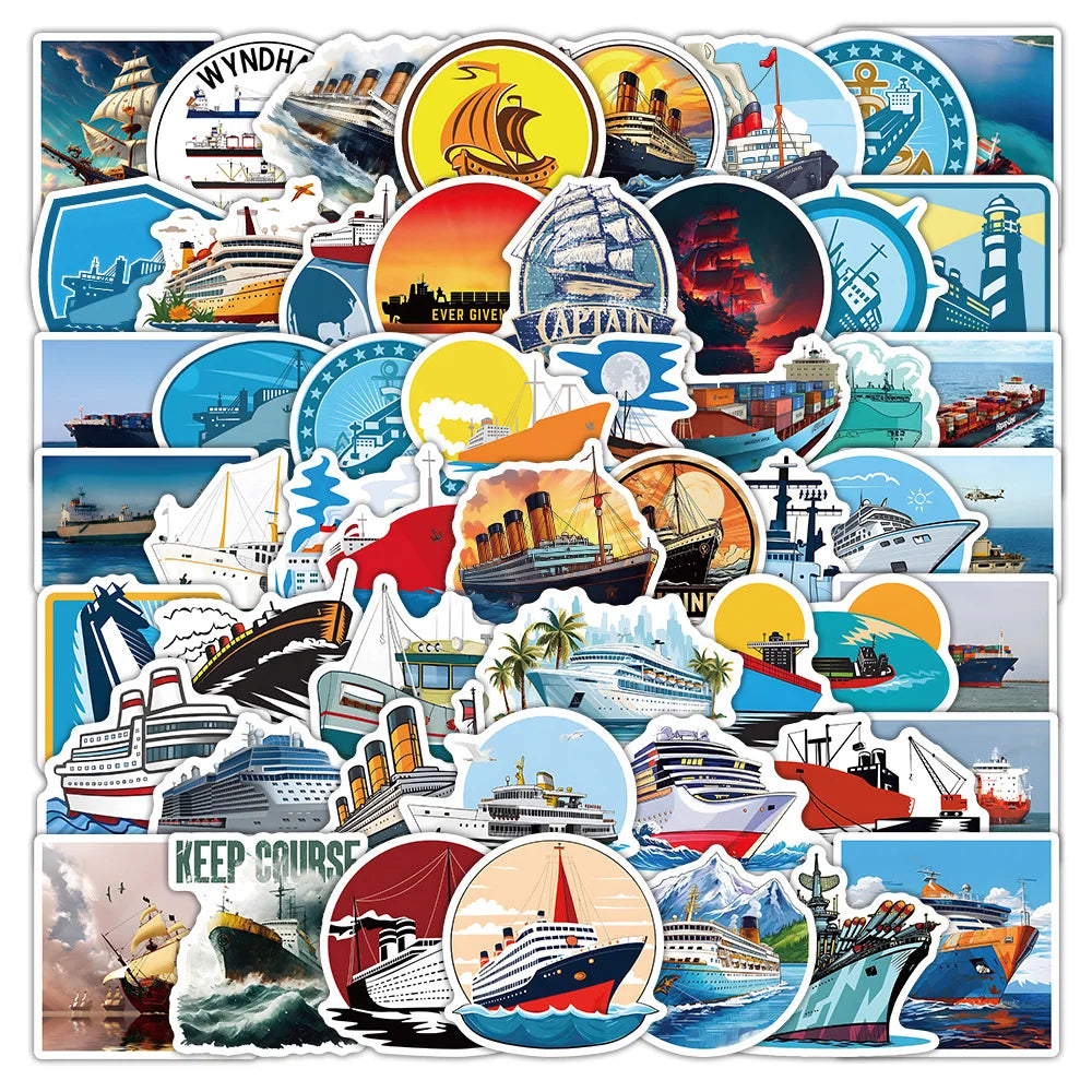 Freight Cartoon Graffiti Stickers - 10/30/50pcs Decorative Decals for Car, Luggage, Phone, Water Cup, Kids Toys (Online Order Only)