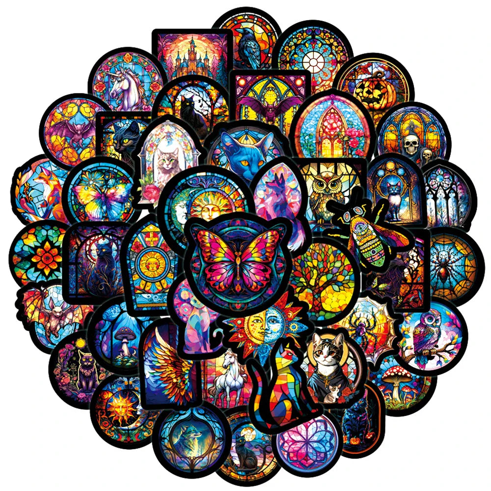 Cartoon Gothic Dark Art Stickers for Laptop, Phone, Suitcase - 10/30/50pcs (Online Order Only)